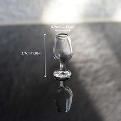 Miniature Glass Goblet for Diorama Accessory