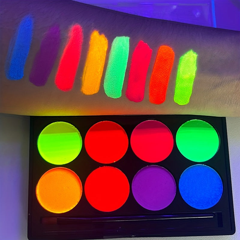 Halloween Fluorescent Body Paint Glow in the Dark Instant Dry Makeup