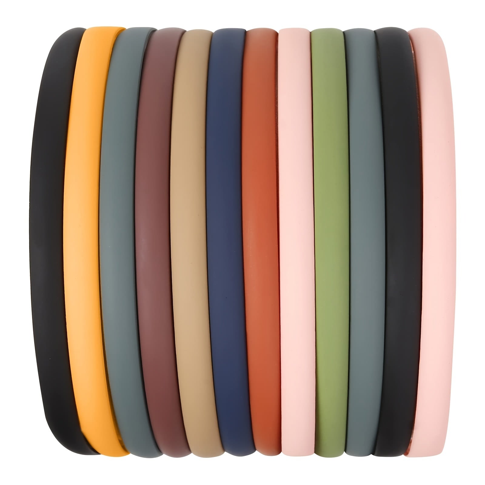 9pcs Solid Headband Skinny Head Hoop Nonslip Hair Band Sweet Hair Accessories