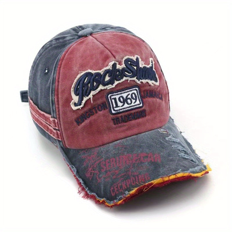 Mens Embroidered Baseball Cap in Multiple Colors