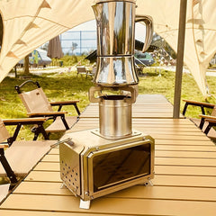 Portable Stainless Steel Wood Stove for Camping