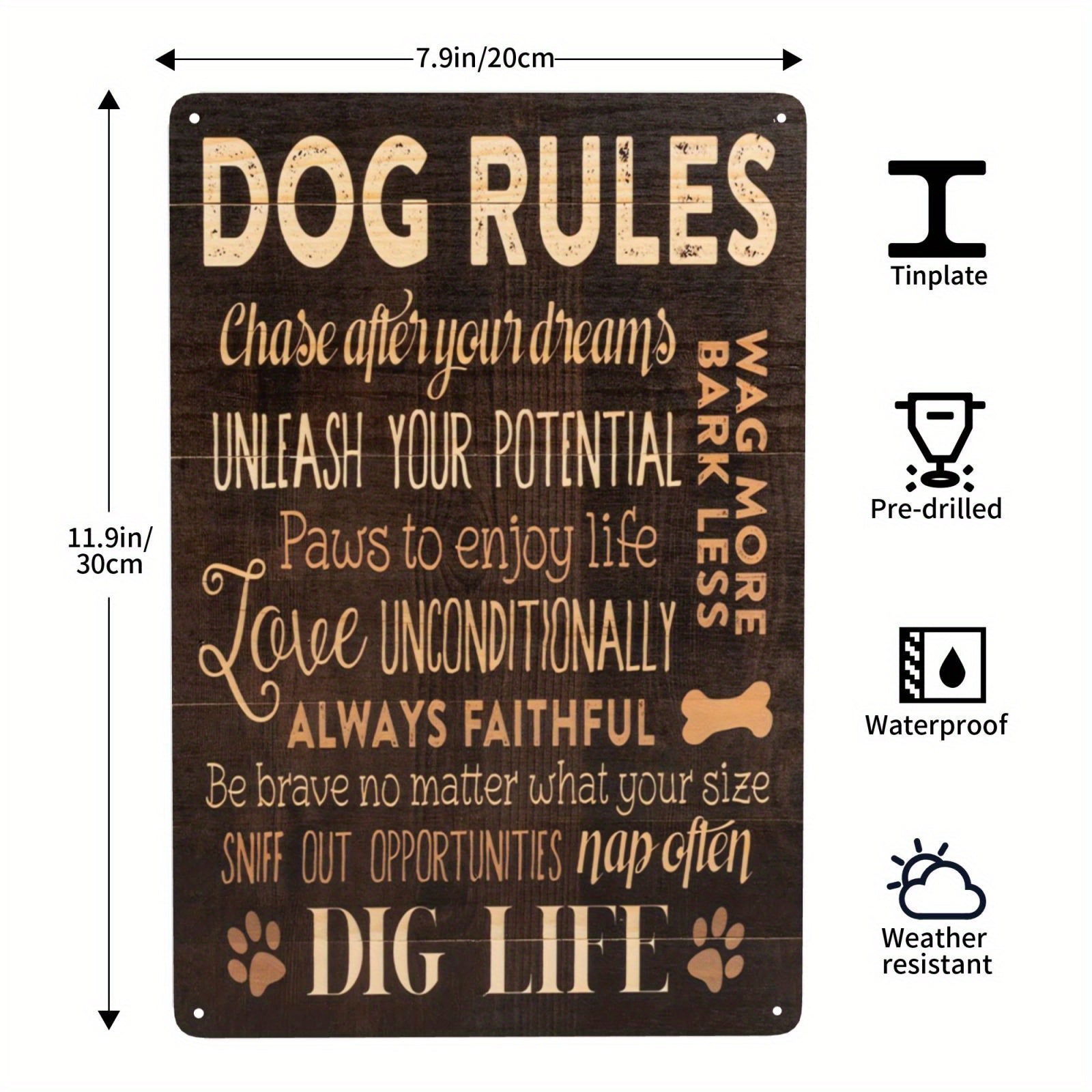 Metal Tin Sign Distracted By Dogs And Planes Funny Novelty Pub Coffee Bar 8x12in