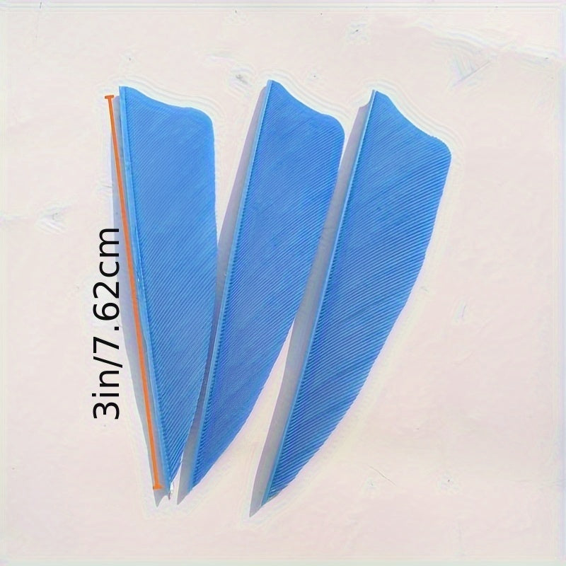 50pcs 7 Shield Cut Archery Fletches Arrow Feathers