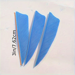50pcs 7 Shield Cut Archery Fletches Arrow Feathers