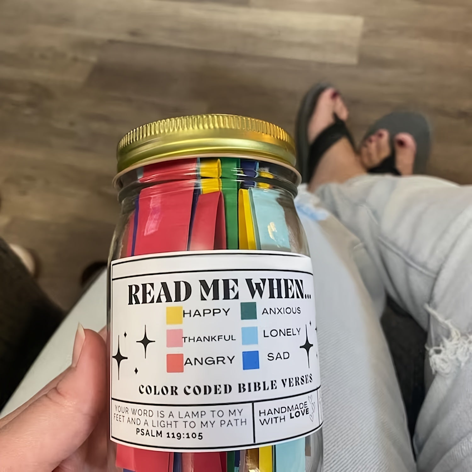 Bible Verses Jar Scripture Cards Prayer Cards Home Decor Christmas Gift