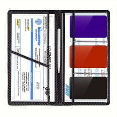 Car Registration And Insurance Holder Vehicle Glove Box Car Organizer