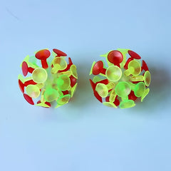 2pcs Colorful Suction Cup Balls Interactive Throw and Catch Toy