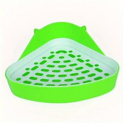 Small Animal Litter Box Triangle Toilet for Hamster Rabbit Bunny