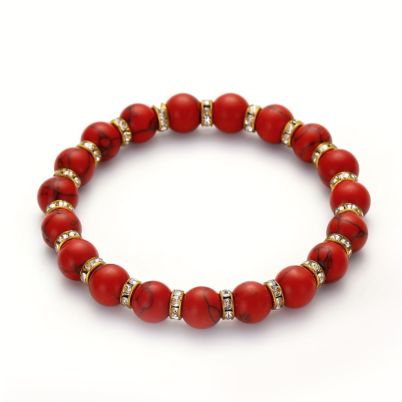 Men's Volcanic Stone Bead Bracelet