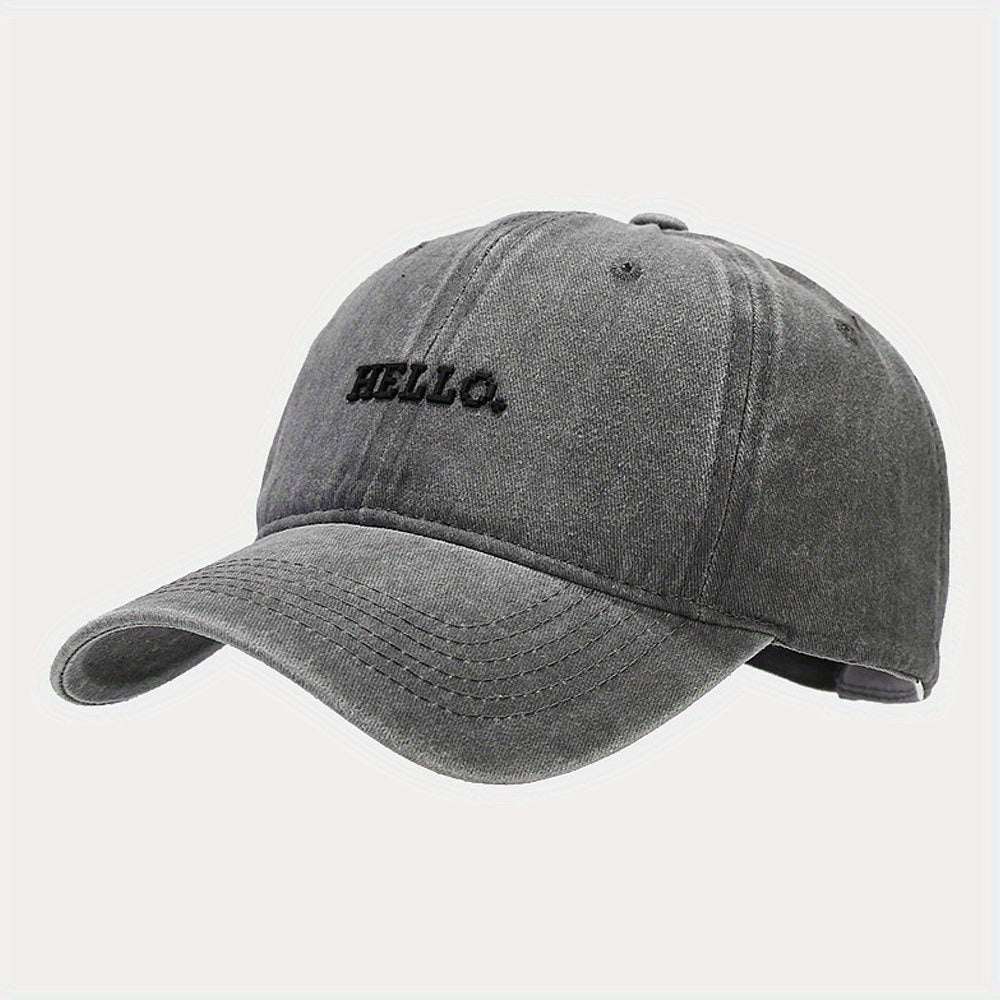 Soft Top Curved Brim Cap Embroidered Dad Hat