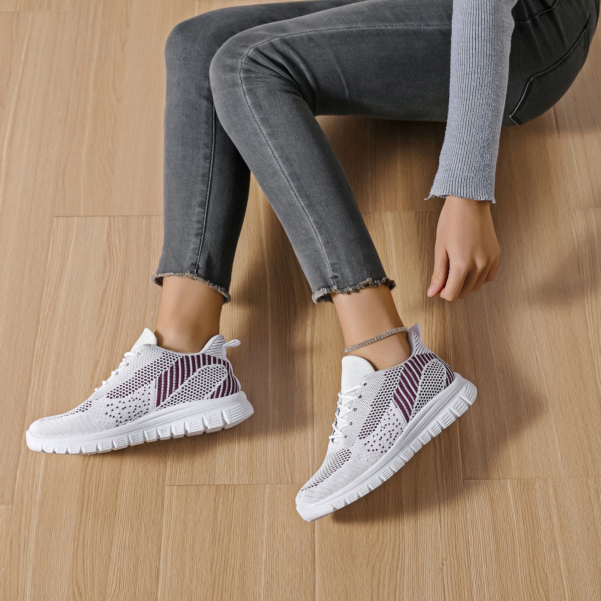 Mesh Breathable Non-slip Running Shoes Lightweight Comfortable