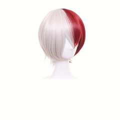 Red Short Wig Cosplay Costume with Wig Cap