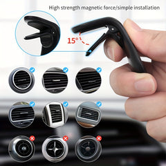 L shaped Car Mobile Holder Air Outlet Bracket