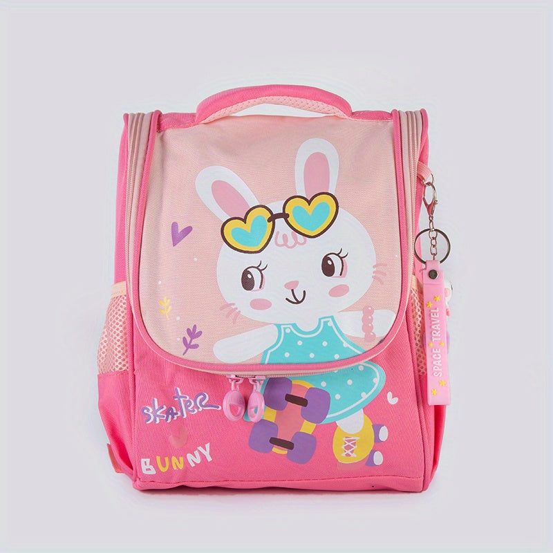Kids Rabbit Astronaut Kindergarten Backpack Lightweight Boys Girls Travel Bag