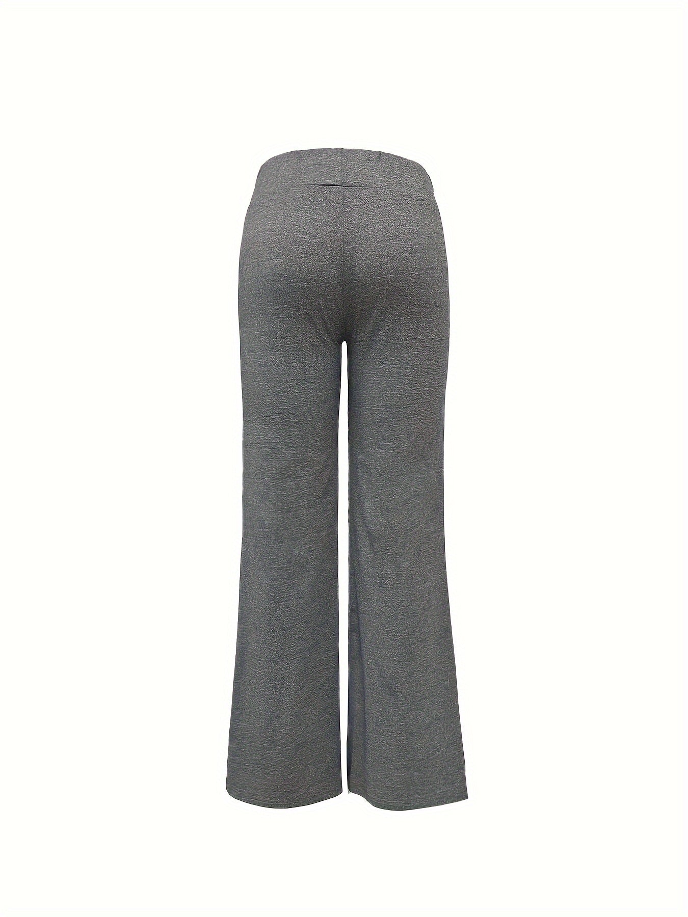  Sports Pants Women's Solid Wide Leg Trousers