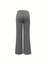  Sports Pants Women's Solid Wide Leg Trousers