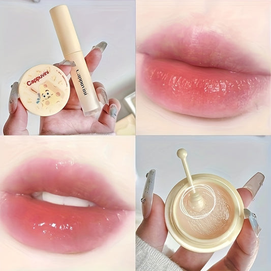 Cheese Lip Cream Mask Set Moisturizing Nourishing Lip Care Long Lasting Gift
