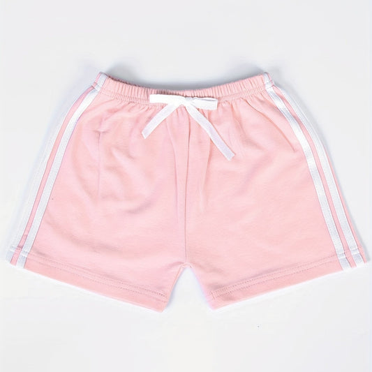 Boys Striped Casual Shorts Elastic Waist Drawstrings for Summer Holiday