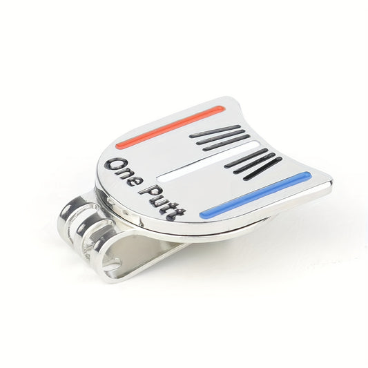 Magnetic Golf Ball Marker with Metal Construction and Hat Clip