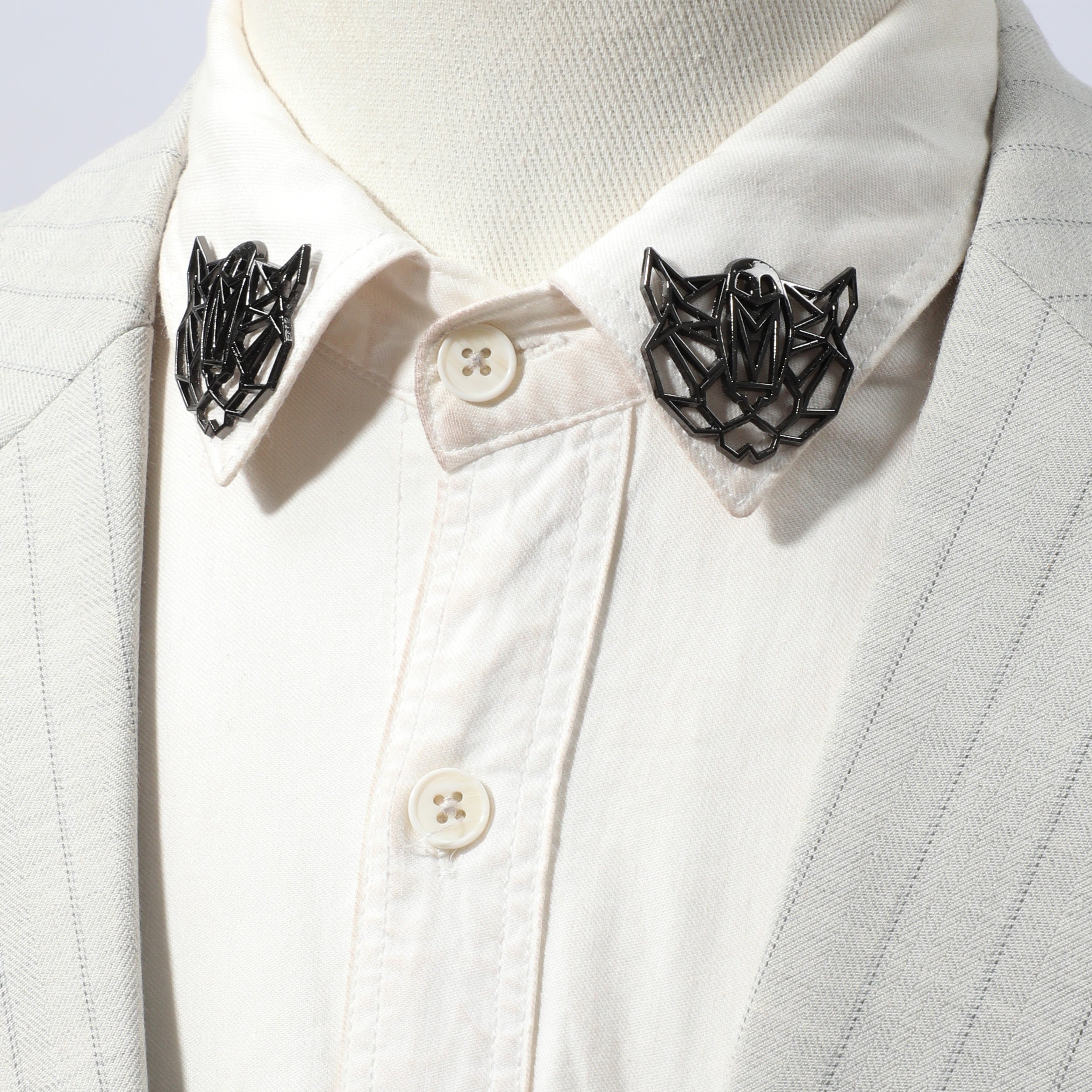 Men's Hollow Bat Bow Tie Collar Accessory Hip Hop Punk Bow Tie Charm