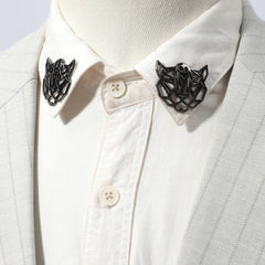 Men's Hollow Bat Bow Tie Collar Accessory Hip Hop Punk Bow Tie Charm