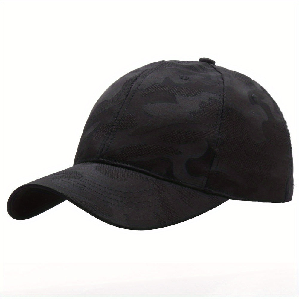 Men's Camo Baseball Cap Adjustable Sunhat Sport Headdress