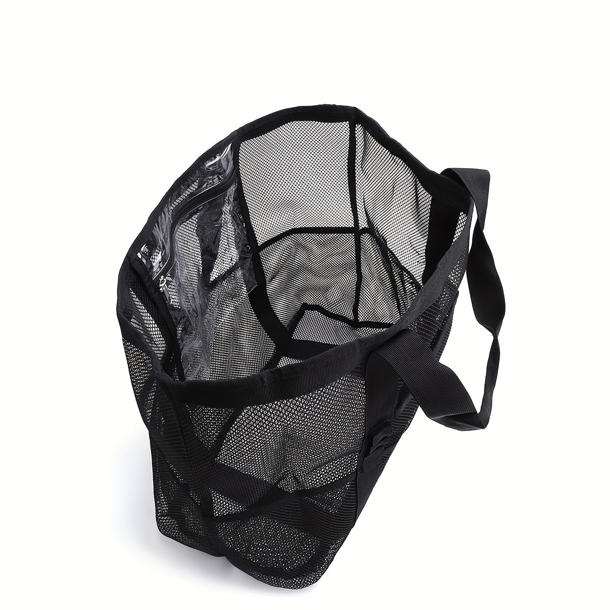 Large Capacity Beach Bag Mesh Clear Lightweight Storage Bag