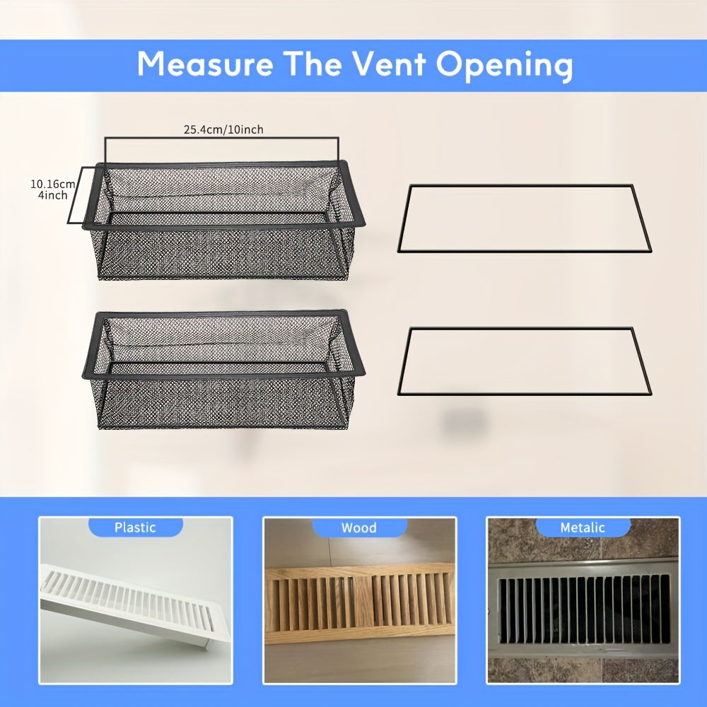 Floor Register Trap Vent Cover Filter Net Air Vent Screen Mesh Covers 10in 30