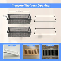 Floor Register Trap Vent Cover Filter Net Air Vent Screen Mesh Covers 10in 30