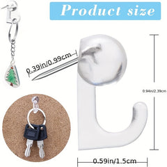 50pcs Plastic Head Cork Board Hooks Decorative Thumb Tacks Hook Transparent