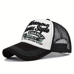 3D Embroidery Alphabet Baseball Cap Mesh Hat