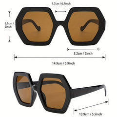 Y2K Rectangle Geometric Sunglasses Retro Outdoor Glasses UV400