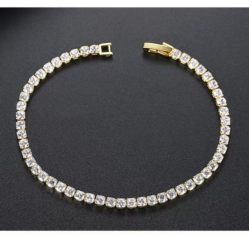 Single Row Zircon Holiday Style Women's Jewelry