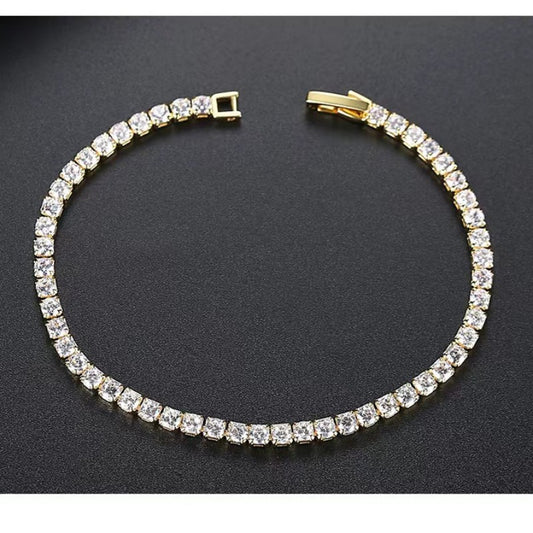 Single Row Zircon Holiday Style Women's Jewelry