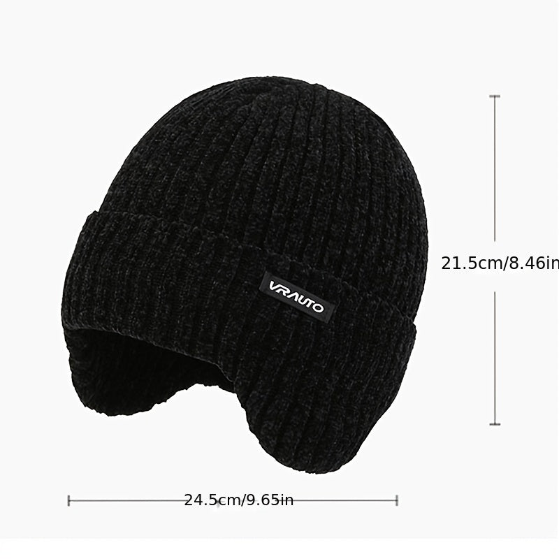 Men's Thick Woolen Hat with Ear Protection for Winter