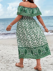  Boho Dress Women's Off Shoulder Maxi Summer Dress