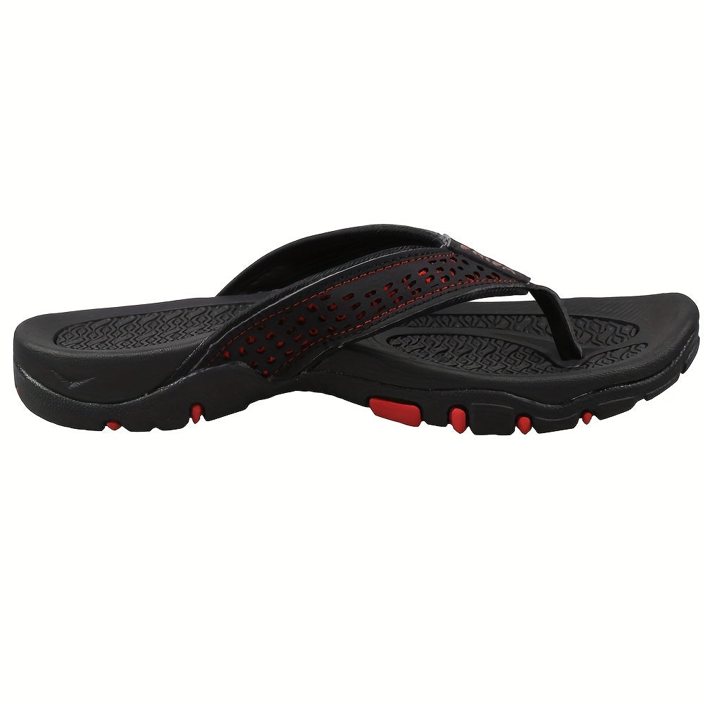 Men's Casual Slip On Flip Flops with Arch Support