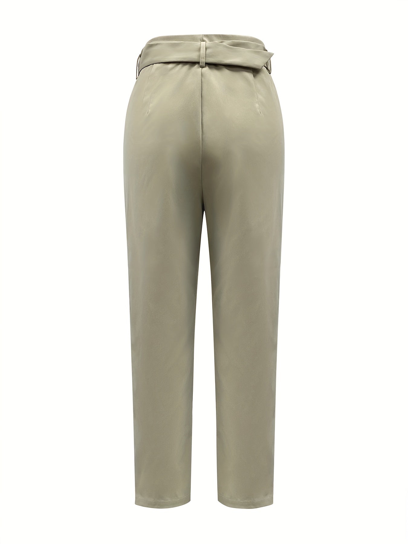 High Waist Cargo Pants Solid Cropped Pants