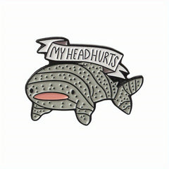Shark Dolphin Marine Life Brooch Men's Jewelry