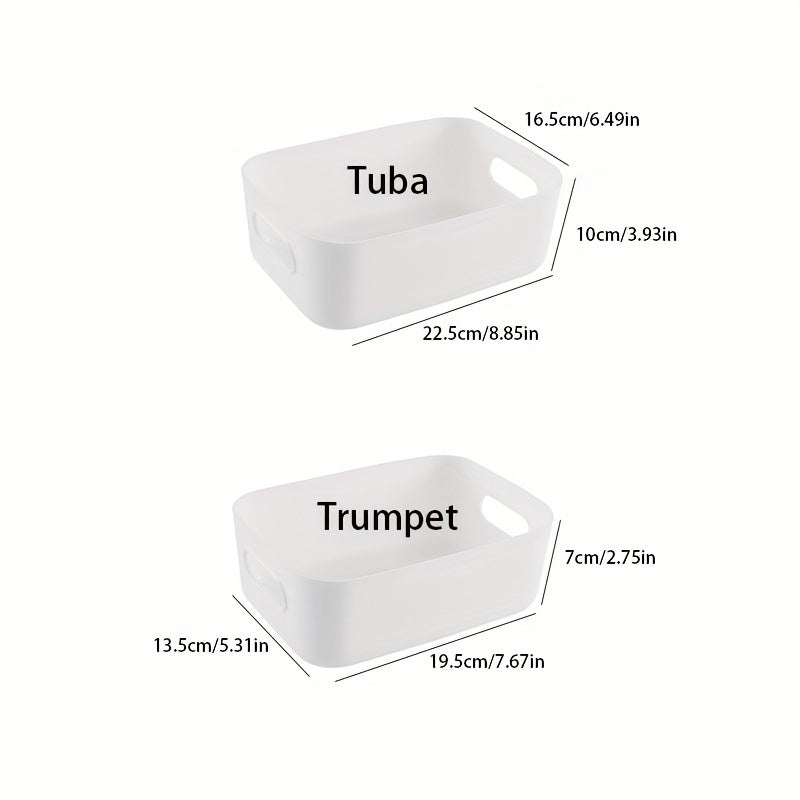 Plastic Storage Basket Minimalist Home Desktop Bathroom Supplies Box