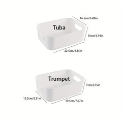 Plastic Storage Basket Minimalist Home Desktop Bathroom Supplies Box