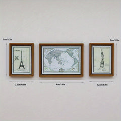 Simulation Mural Mini Doll House Wall Decoration Painting