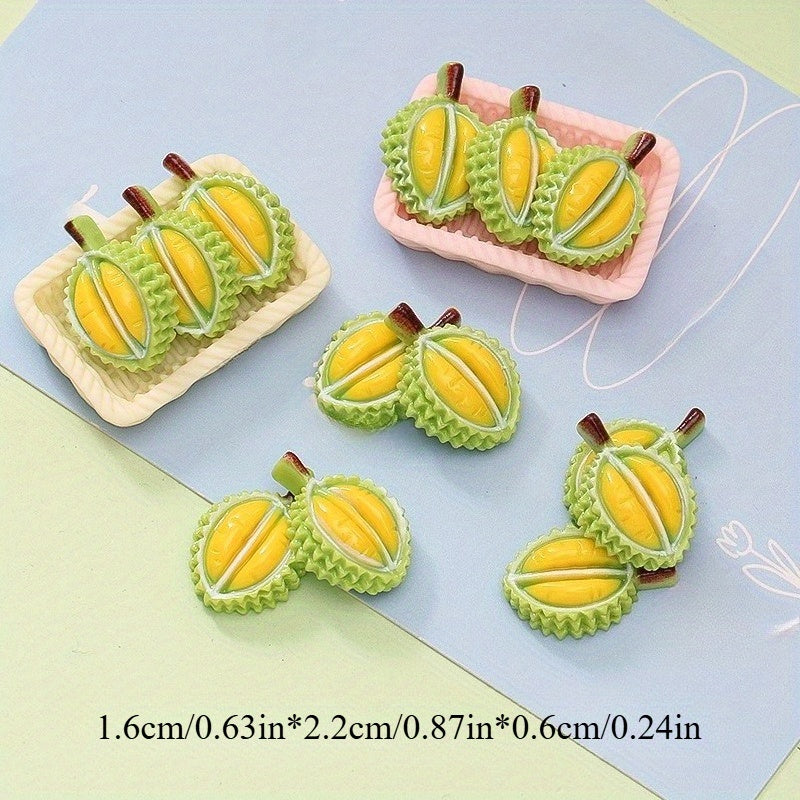 3D Fruit King Durian Resin Game DIY 8pcs