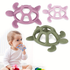 Turtle Teething Toy for Babies 3M+ BPA-Free Silicone Relief