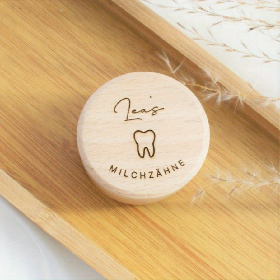 Personalized Wooden Keepsake Box for Baby's First Hair, Umbilical Cord, & Milk