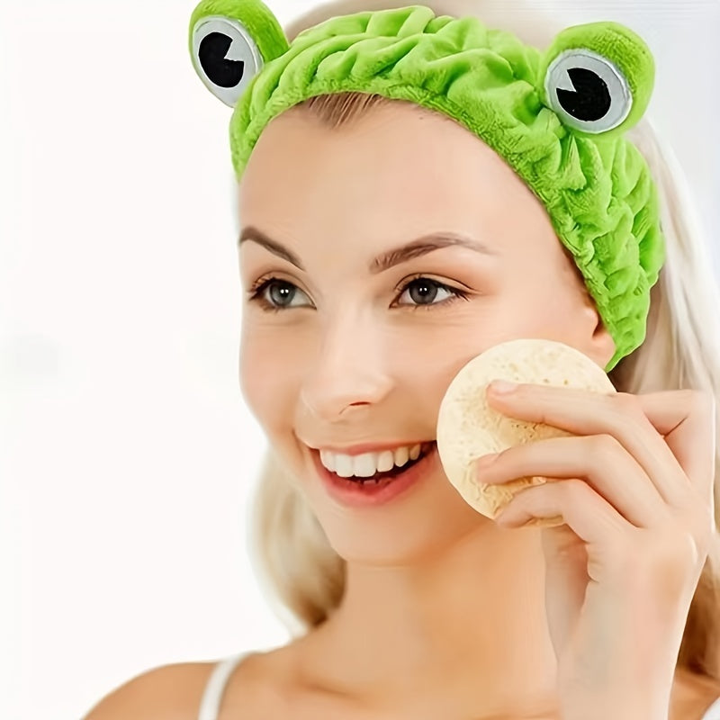 1pc Frog Cartoon Hairband Women's Face Headband Hairband