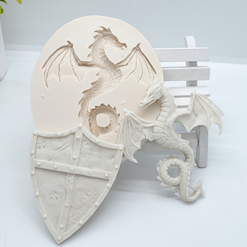 3D Dragon Silicone Resin Molds Pastry Fondant Mould