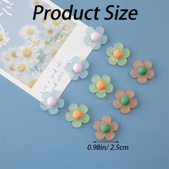 10Pcs Flower Fridge Magnets Rose Sunflower Lily Whiteboard Magnets