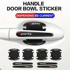 Carbon Fiber Car Door Handle Scratch Stickers