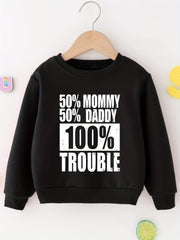 Boys ''100 Trouble'' Sweatshirt - Spring/Autumn Pullover